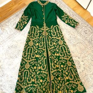 Green Embroidered Salwar Kameez